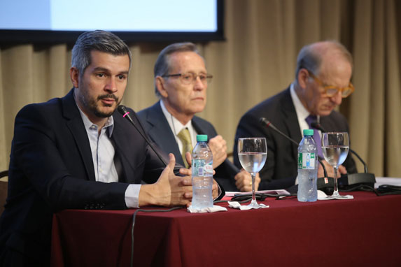 Argentina’s Chief of Cabinet Marcos Peña opening the Council of Councils Tenth Regional Conference. The Council of Councils Tenth Regional Conference: Buenos Aires